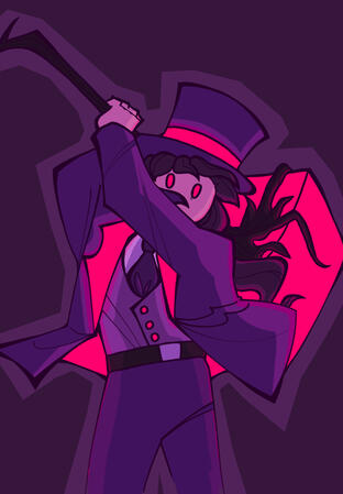 Line + Color + Shading, Half-Body, Flat Background