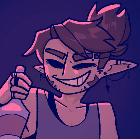 Line + Color + Shading, Bust, Flat Background