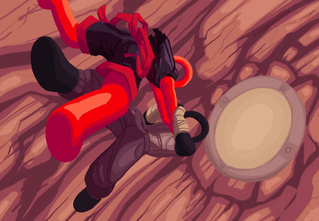 Painting style 2, Full-body, 2 characters, Complicated Background